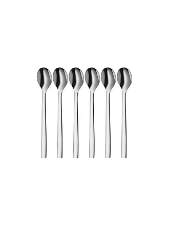 WMF | Cuchara para Latte Macchiato NUOVA, 6 piezas, Cromargan | 